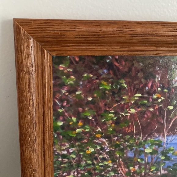 Oak wood framed art Fall Leaves by Elsie Griffiths - Picture 2 of 4